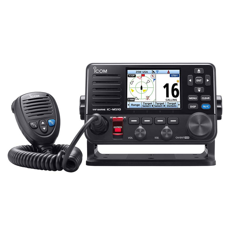 Icom M510 VHF w/Wireless Smart Device Operation - Black - M510 11