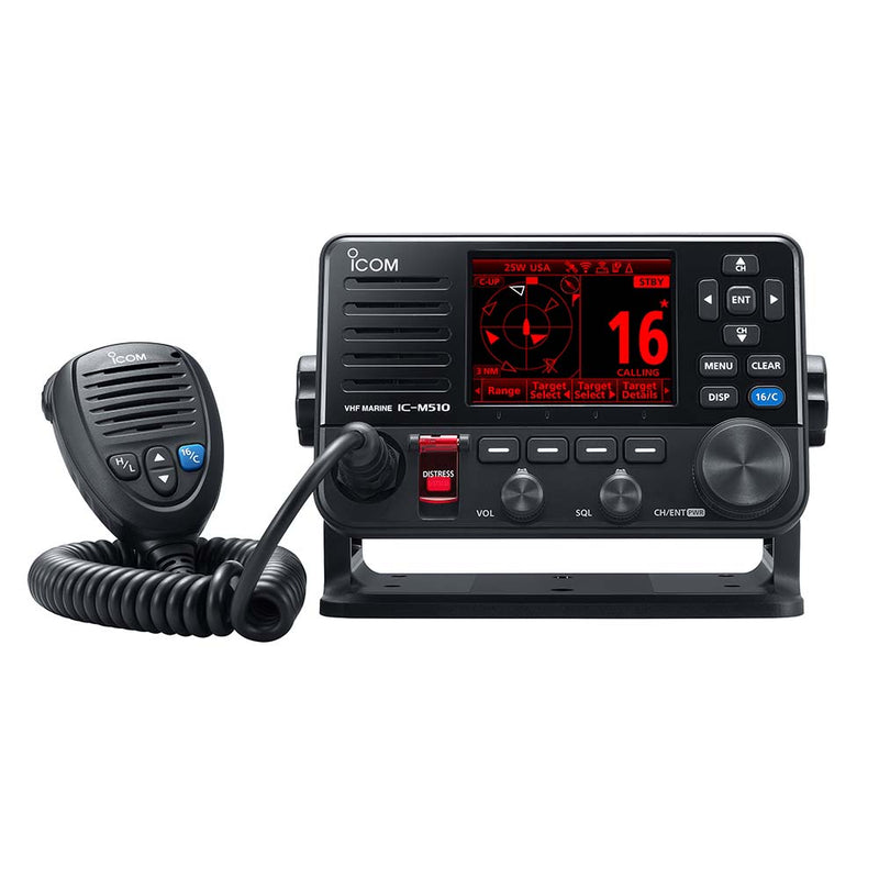 Icom M510 PLUS VHF Marine Radio w/AIS - Black - M510 PLUS 21