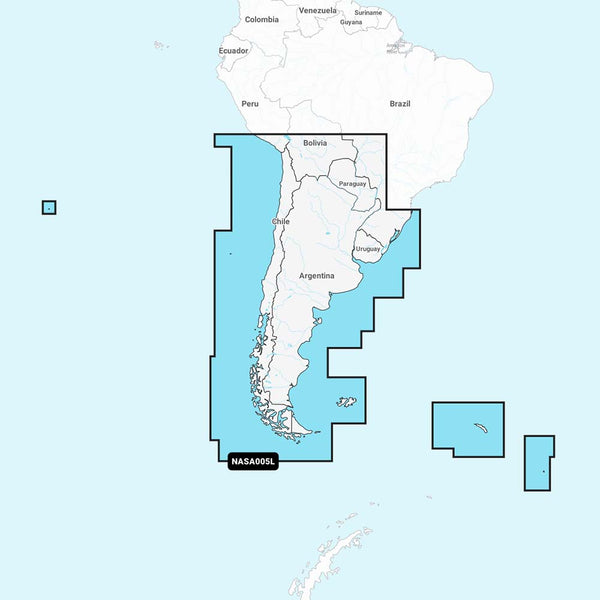 Navionics+ NASA005L Chile, Argentina & Easter Island - 010-C1365-30