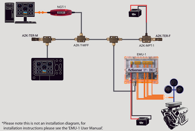 Actisense EMU-1 Engine Monitoring Unit - NMEA 2000